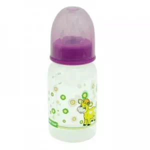 BABY TEAM Бутылочка стандартная, 125мл 0+ 1101_фиолетовый арт.34638- цены в Днепре