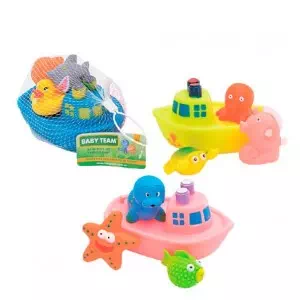 BABY TEAM Набор игрушек для ванны Корабль друзей арт. 34674- цены в Сосновке