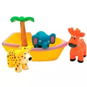 BABY TEAM Набор игрушек для ванны Зверюшки в лодке арт.35278- цены в Каменце-Подольском
