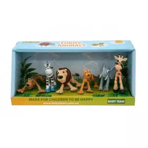 BABY TEAM Набор игрушек-фигурок Сафари, 6 шт арт. 37272- цены в Львове