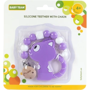 Baby Team Прорезыватель силиконовый с цепочкой 4055- цены в Житомир