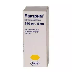 Бактрім сироп для перорального застосування 240мг 5мл флакон 100мл №1- ціни у Миколаїві