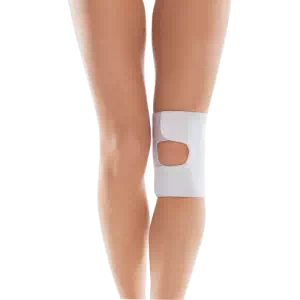 Бандаж для колінного суглоба з відкритою чашкою розмір 4 білий 513-4- ціни у Таращі