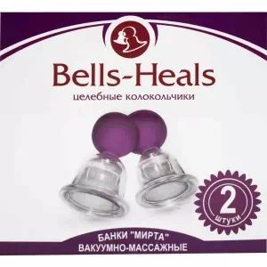 БАНКА массаж.вакуумн.Мірта Bells-Heals №2- ціни у Шостці