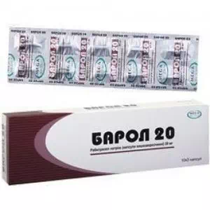 Инструкция к препарату барол-20 капсулы 20мг N30(10х3)