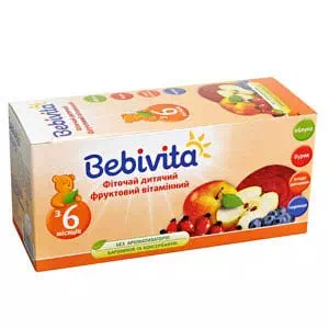 Bebivita Фіточай фруктовий вітам.1.5г №20- ціни у Світловодську