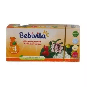 Инструкция к препарату Бебивита чай противопростудный пакетированый №20