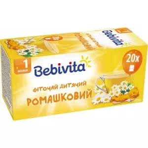 Bebivita Фіточай ромашка 1.5г №20- ціни у Переяслав - Хмельницькому