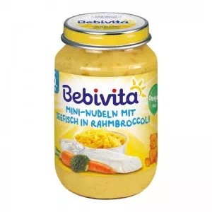 Bebivita Пюре Мини-лапша с морской рыбой и овощами 190г- цены в Крыжановке