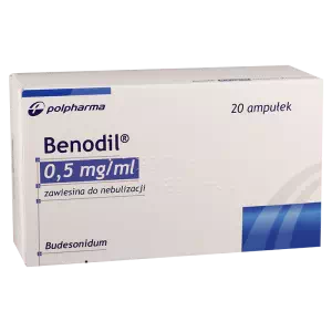 Бенодил суспензія д/розпил. 0.5 мг/мл по 2 мл №20 (5х4) у конт. поліет.- ціни у Краматорську