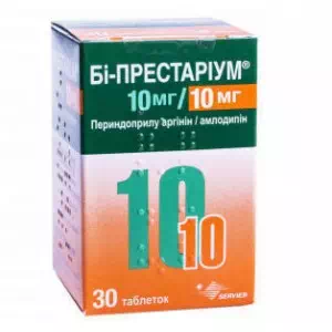 БИ-ПРЕСТАРИУМ 10МГ/10МГ таблетки №30- цены в Никополе