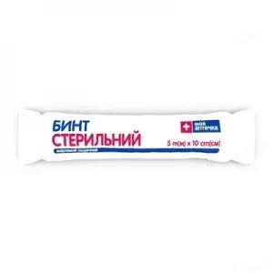 Бінт марлевий стерильний 5 m(м)х10 cm(см) тип 17 Моя аптечка- ціни у Краматорську