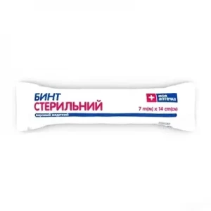 Бинт марлевый медицинский стерильный 7м х 14см тип 17 Моя аптечка- цены в Павлограде
