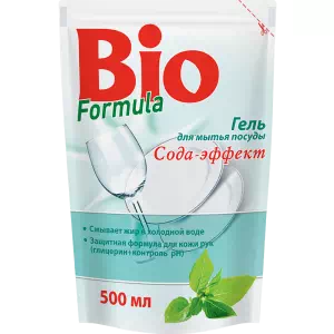 BIO Formula гель д мытья посуды Сода эффект 500мл дой-пак- цены в Днепре