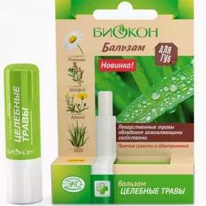 Биокон Бальзам для губ Целительные травы 4.6г- цены в Днепре