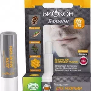 Биокон Бальзам для губ для мужчин 4,6 г- цены в Ужгороде