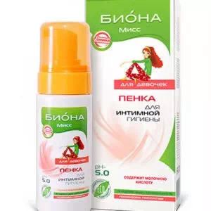 Биокон Биона-мисс пенка для интимной гигиены для девочек 150мл- цены в Сосновке