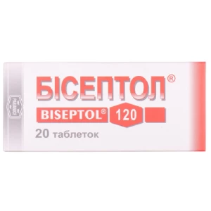 Бісептол таблетки 100мг/20мг №20- ціни у Баштанці