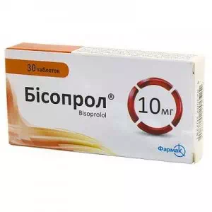 БІСОПРОЛ® таблетки по 10 мг №30 (10х3)- ціни у Дніпрі