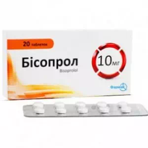 Бісопрол таблетки 10мг №20- ціни у Южноукраїнську