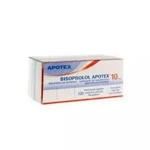 Бисопролол-Апотекс таблетки покрытые оболочкой 10мг №60- цены в Днепре