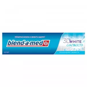 Бленд-а-МЕД 3D White Свіжість прохолоди зубна паста туба 100мл- ціни у Соледарі