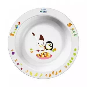 Большая глубокая тарелка с рисунками, 12+ мес, арт.3931234- цены в Полтаве