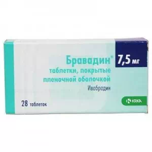 БРАВАДИН таблетки, в/плів. обол. по 7.5 мг №28 (14х2)- ціни у Олександрії
