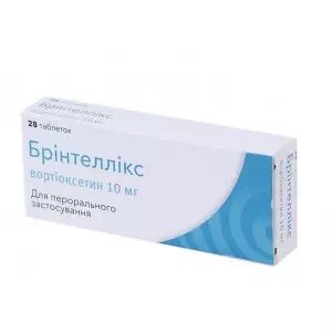 БРІНТЕЛЛІКС таблетки, в/плів. обол. по 10 мг №28 (14х2)- ціни у Шостці