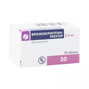 бромокриптин-Рихтер тб 2,5мг №30- цены в Орехове