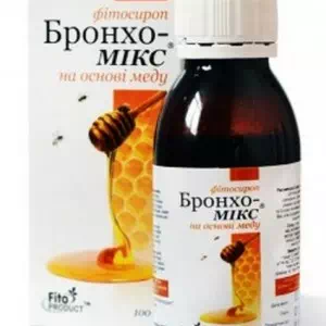 Бронхо-Мікс фітосироп на основі меду 100мл- ціни у Дніпрі