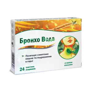 Бронхо Веда апельсин льодяники №24- ціни у Миргороді