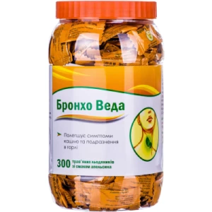 Отзывы о препарате Леденцы травяные Бронхо Веда со вкусом апельсина банка 300 шт