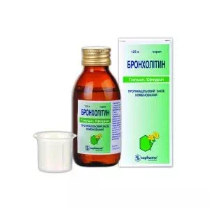 Бронхолітин сироп фл. 125мл- ціни у Дніпрі