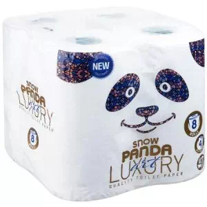 Папір туалетний Снігова панда LUXURY Арт 8шт- ціни у Маріуполі
