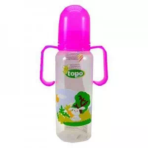 Бутылка T003 Topo buono пл.250мл декор.с силик.сос.и ручк.- цены в Мариуполе
