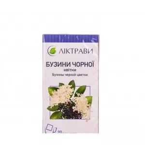 Бузини чорної квітки пакети по 1,5 г №20- ціни у Лубни