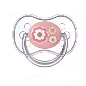 Canpol Пустышка силик.симетр.Newborn baby 18+мес.розовые цветы- цены в Мариуполе