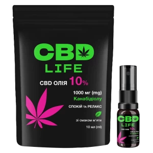 CBD Олія 10% зі смаком м'яти 10мл- ціни у Покровську