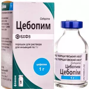 цебопим порошок д пр. р-ра д ин. 1г фл. №1 инд уп- цены в Никополе