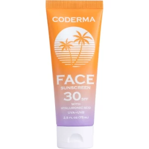Солнцезащитный крем для лица Coderma SPF 30 с гиалуроновой кислотой 75 мл- цены в Кременчуге