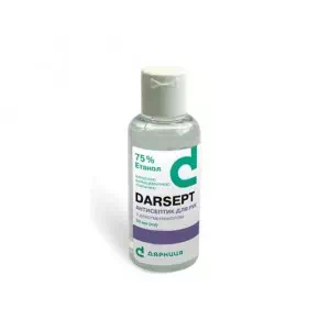 Інструкція до препарату Антисептик для рук DARSEPT (Дарсепт) з ароматом лаванди флакон 50 мл