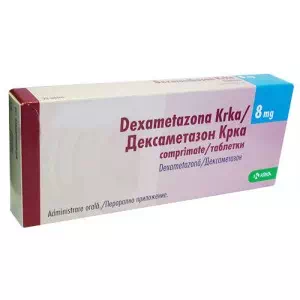 Інструкція до препарату ДЕКСАМЕТАЗОН КРКА таблетки по 8 мг №30 (10х3)