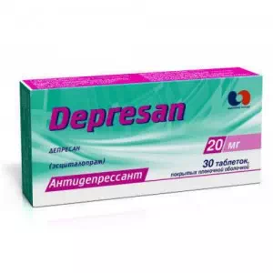Депресан таблетки 20 мг №30- ціни у Нікополі