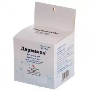 Дермазол шампунь 2% пакет 8мл №20- цены в Александрии