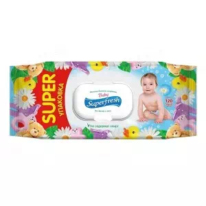 Детские салфетки влажные Superfresh для детей и мам №15- цены в Николаеве