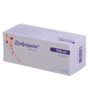 Диаформин таблетки 500мг №60- цены в Житомир