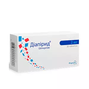 Диапирид таблетки 2мг №30- цены в Одессе