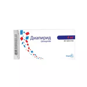 Диапирид таблетки 4мг №30- цены в Житомир