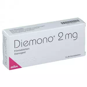 Діємоно таблетки, в/плів. обол. по 2 мг №28- ціни у Рівному